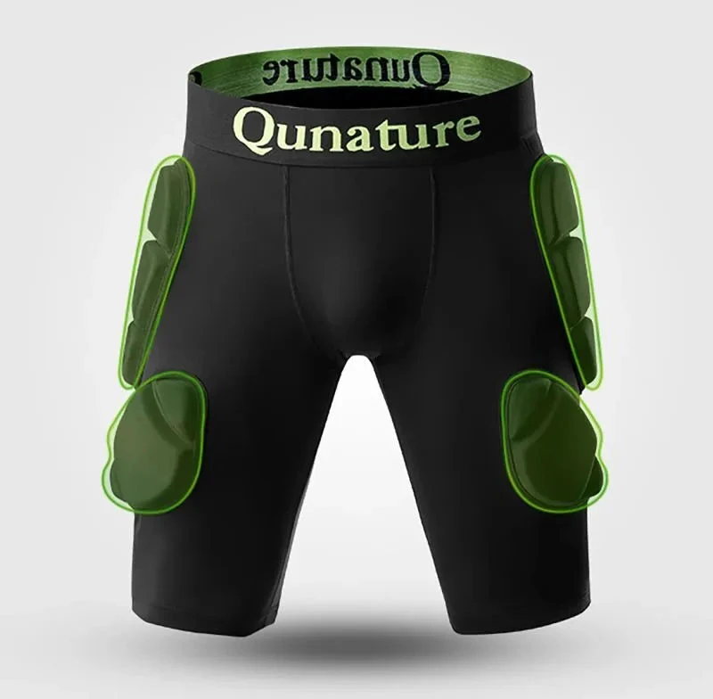 Qunature Šlaunų apsaugos – Pažangios XL slidėms, snieglenčių sportui, riedučiams – Juodos