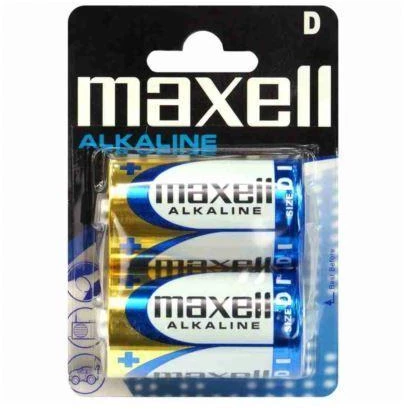R20 MAXELL baterijos, 2 vnt. lizdinėje pakuotėje