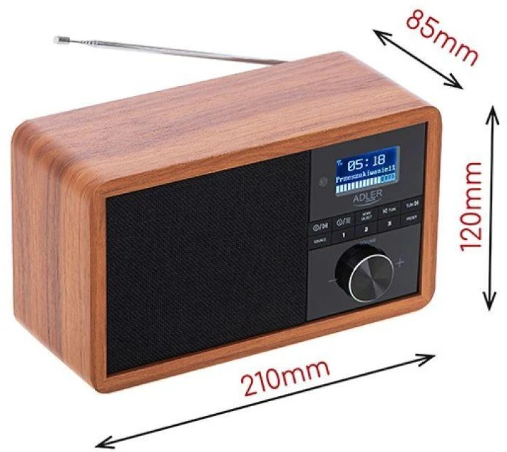Radijas DAB+ ADLER AD 1184