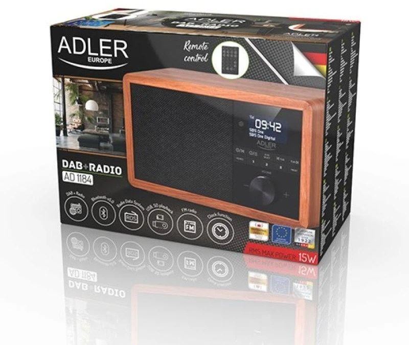 Radijas DAB+ ADLER AD 1184