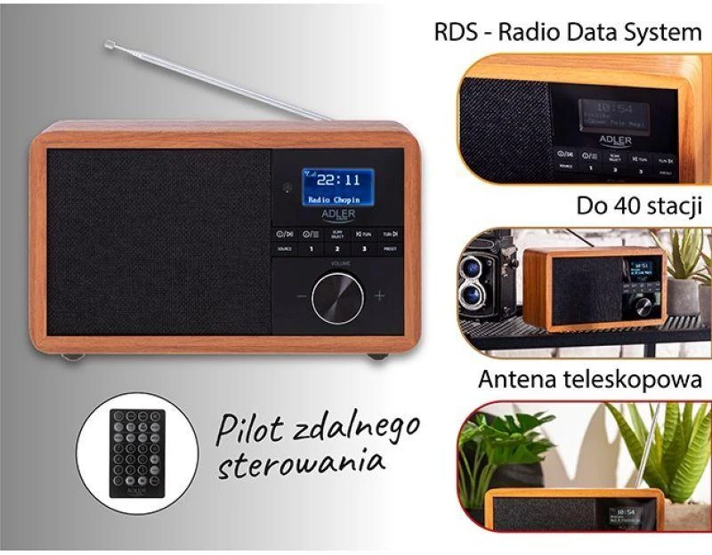 Radijas DAB+ ADLER AD 1184
