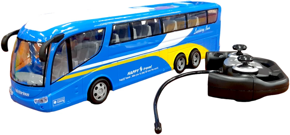 Radijo bangomis valdomas autobusas, mėlynas, Spalva: Raudona