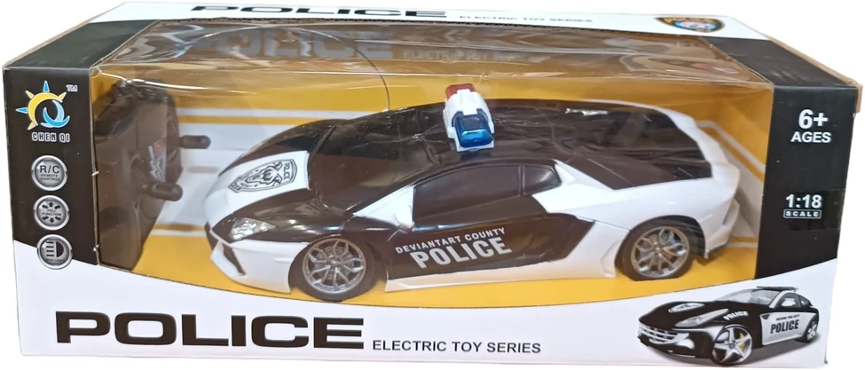 Radijo bangomis valdomas automobilis policijos automobilis