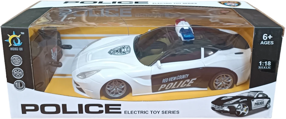 Radijo bangomis valdomas automobilis policijos automobilis