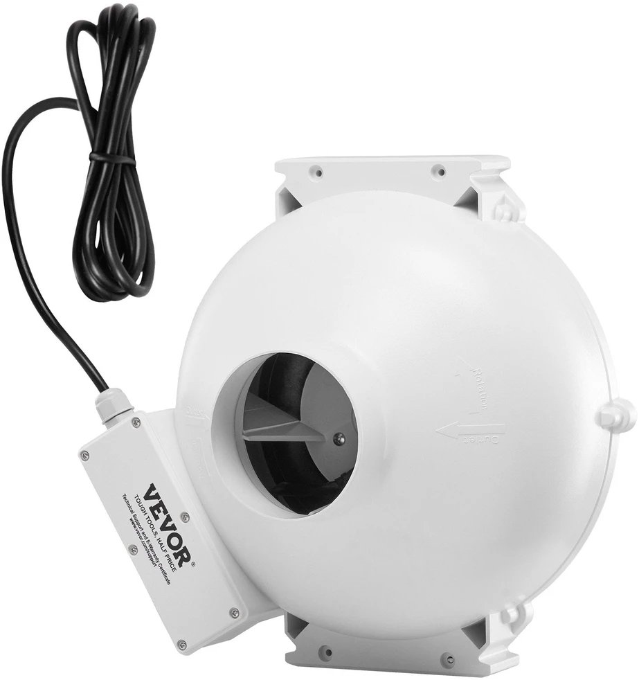 VEVOR Tylus 190 CFM radono ventiliatorius