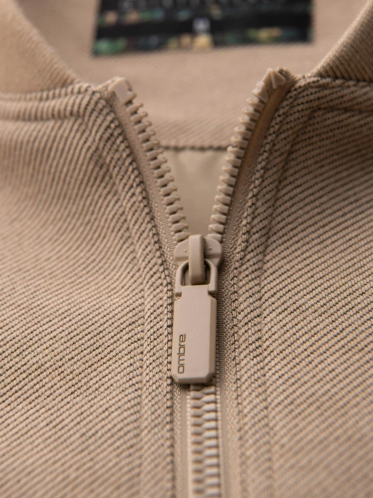 Raglan tipo bomber švarkas smėlio spalvos su pašiltinimu V2