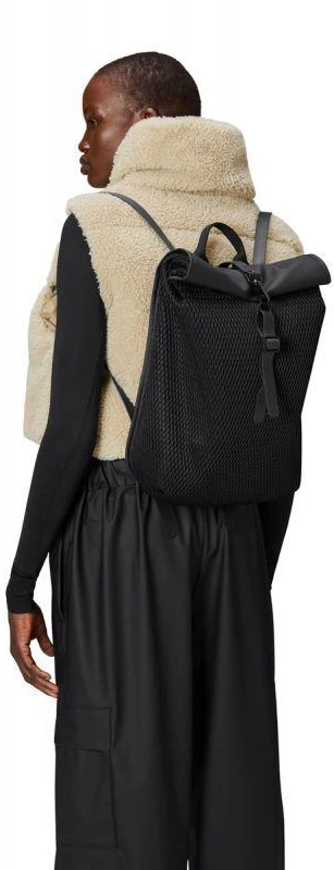 Rains Rolltop kuprinė Mesh Mini Juodas W3 13350 01