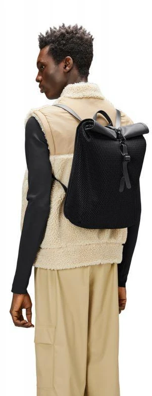 Rains Rolltop kuprinė Mesh Mini Juodas W3 13350 01