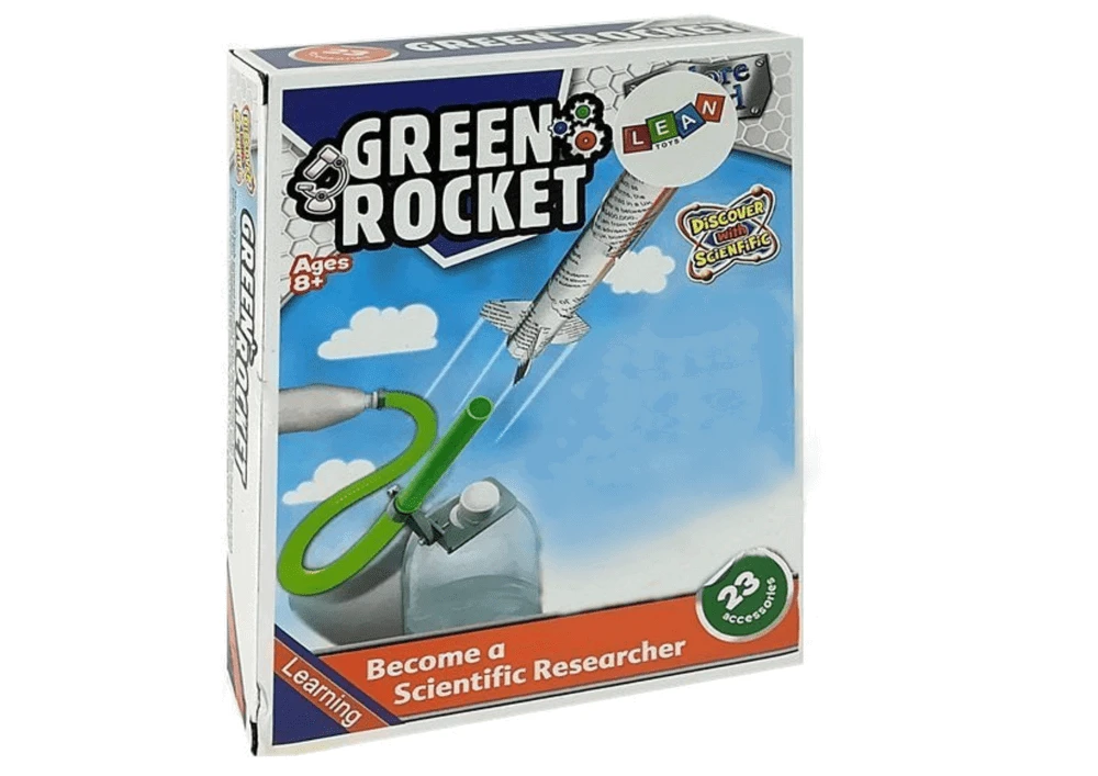 Lean Toys Edukacinis rinkinys Suspausto oro raketa LeanToys