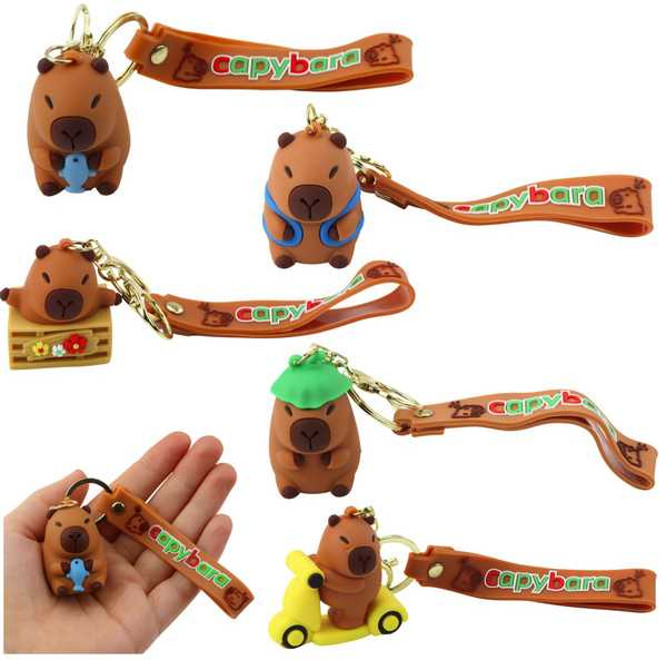 Lean Toys Pakabukas raktams silikoninis bebras su delfinu