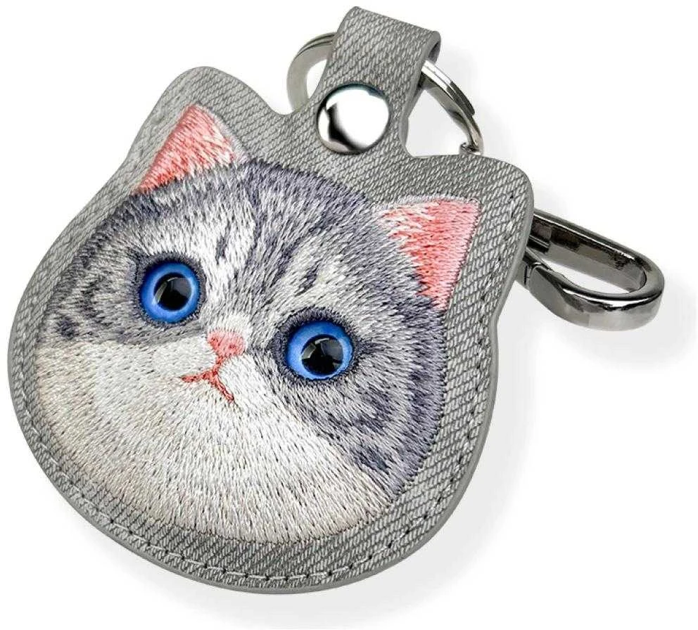 Dėklas daiktų ieškikliui Nimmy New Big Eyed Pet 2.0 Cat pilkos spalvos