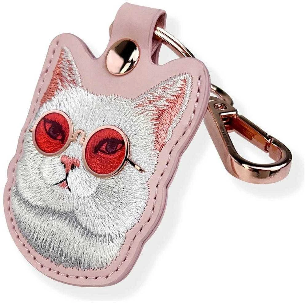 Dėklas daiktų ieškikliuir Nimmy Glasses Cool Cat rožinės spalvos