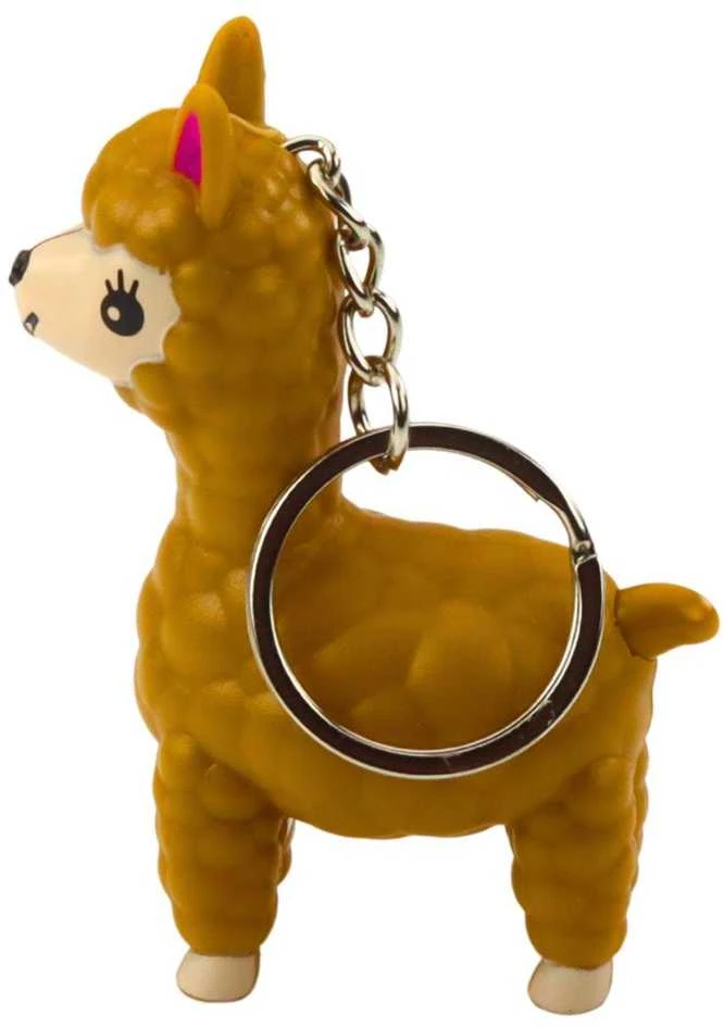 Lean Toys LED raktų pakabukas lama ir garsu, 7x5.5 cm