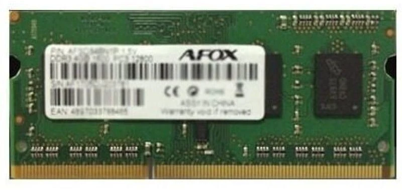 Nešiojamo kompiuterio atmintis AFOX SO-DIMM DDR3 8GB atminties modulis 1600 MHz LV 1,35V