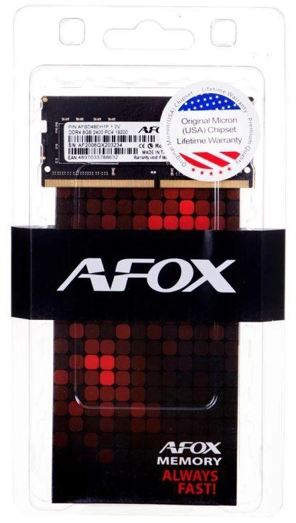 RAM Modulis - AFOX DDR4 8G 2400 SO DIMM 8 GB 2400 MHz