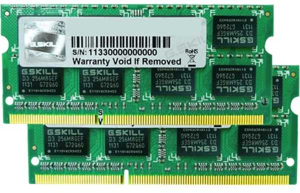 G.Skill SO-DIMM 8 GB DDR3-1600 (2x 4 GB) dviejų parametrų rinkinys, atmintis - F3-1600C11D-8GSL