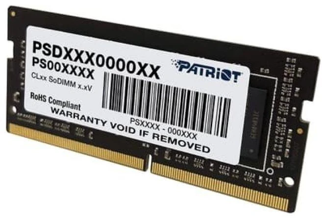 RAM PATRIOT DDR4 32GB SIGNATURE 3200MHz CL22 SO-DIMM atmintis