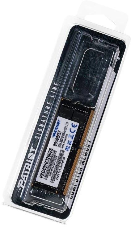 RAM PATRIOT DDR4 32GB SIGNATURE 3200MHz CL22 SO-DIMM atmintis