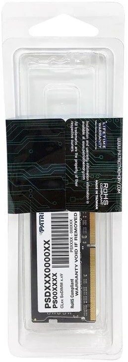 Atminties modulis PATRIOT SIGNATURE DDR4 SO-DIMM 8GB 3200MHz (PSD48G32002S)
