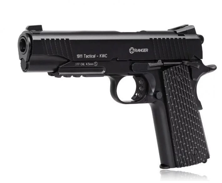 Pneumatinis šautuvas Pneumatinis šautuvas Ranger 1911 BB KWC Kal. 4,5 BBS Blow Back 17 Strz. Visas metalas Co2