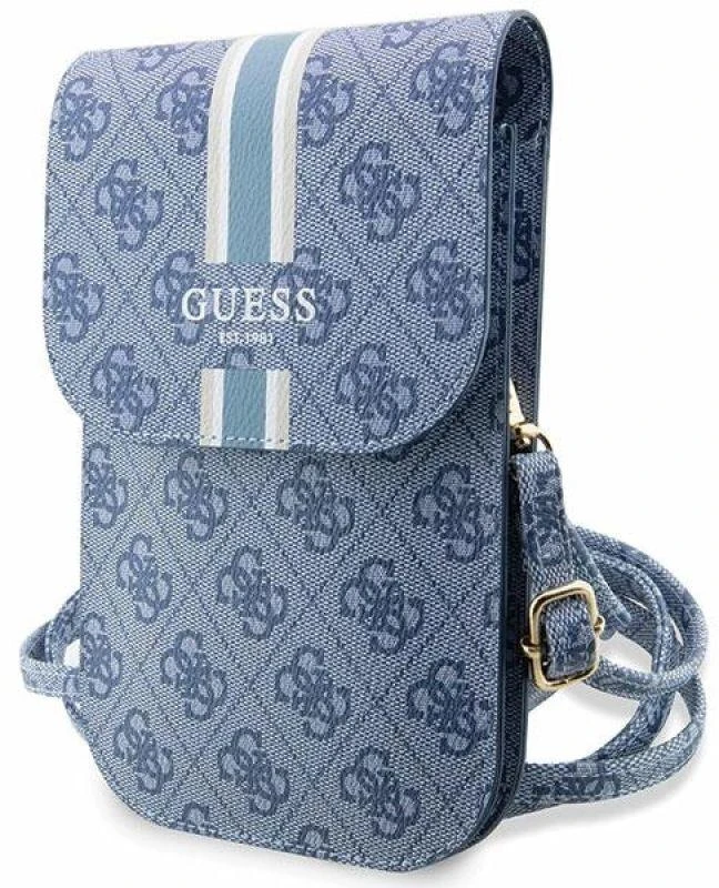 Dėklas Guess krepšys 4G Stripes (GUWBP4RPSB) mėlynos spalvos