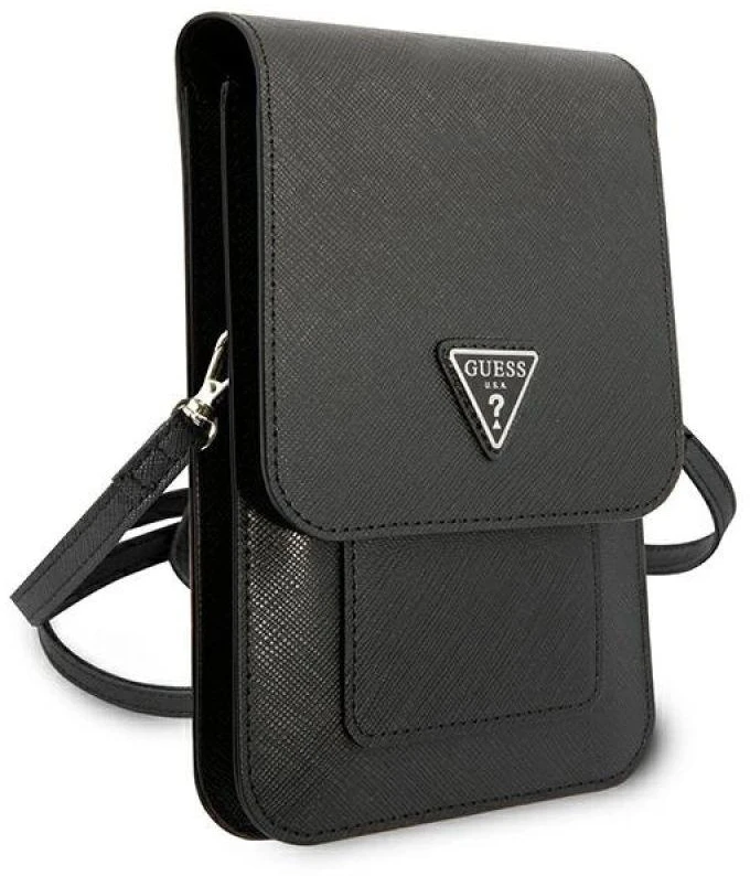Krepšys Guess Saffiano Triangle (GUWBSATMBK) juodos spalvos
