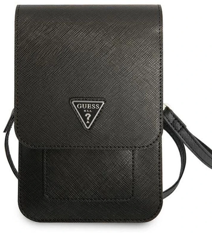 Krepšys Guess Saffiano Triangle (GUWBSATMBK) juodos spalvos