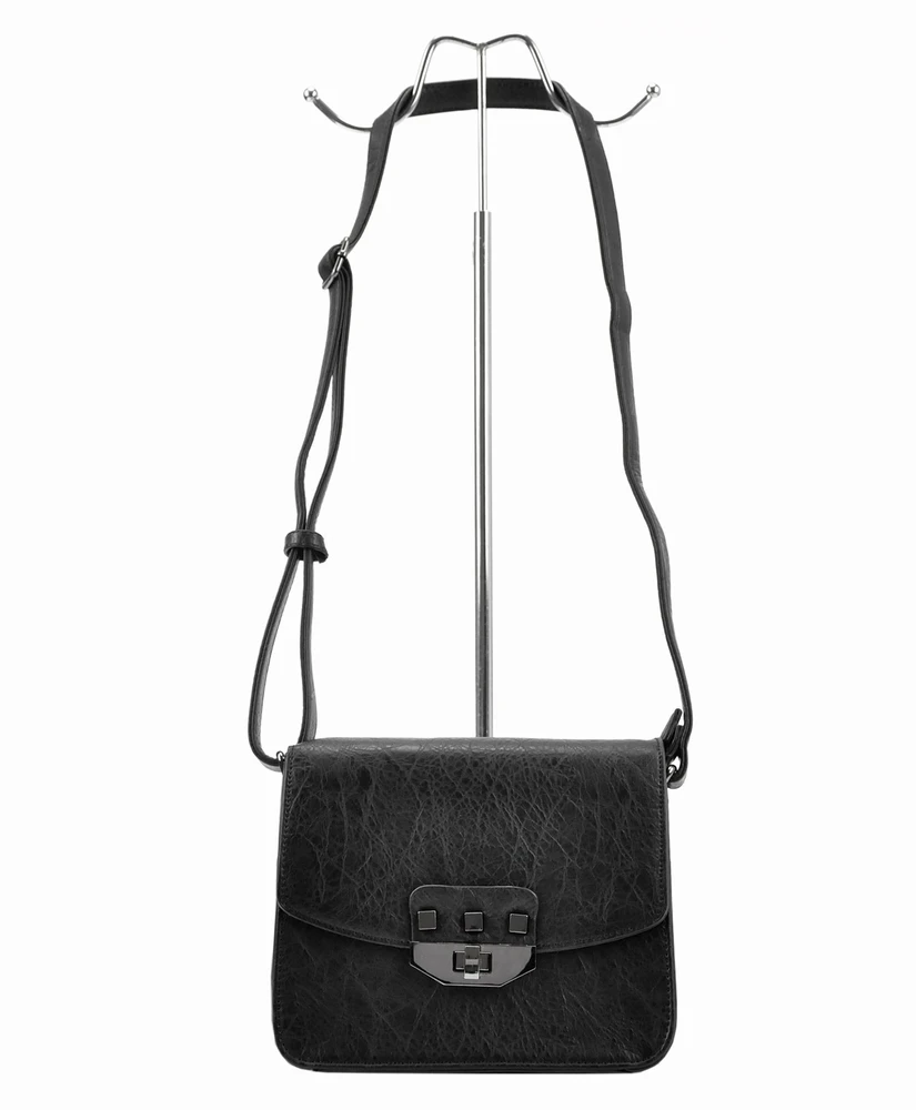 Moteriška crossbody rankinė Pierre Cardin 91023, ruda, eko oda, su reguliuojamu dirželiu