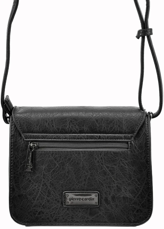 Moteriška crossbody rankinė Pierre Cardin 91023, ruda, eko oda, su reguliuojamu dirželiu