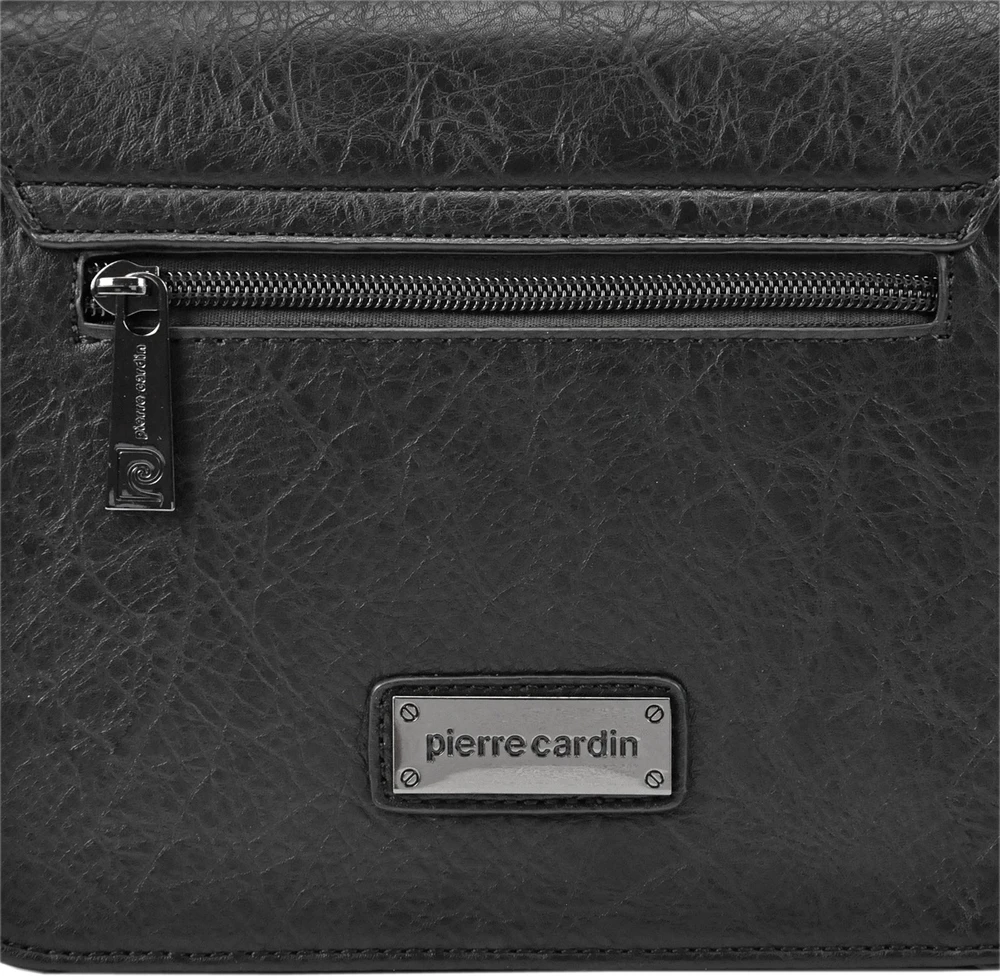 Moteriška crossbody rankinė Pierre Cardin 91023, ruda, eko oda, su reguliuojamu dirželiu