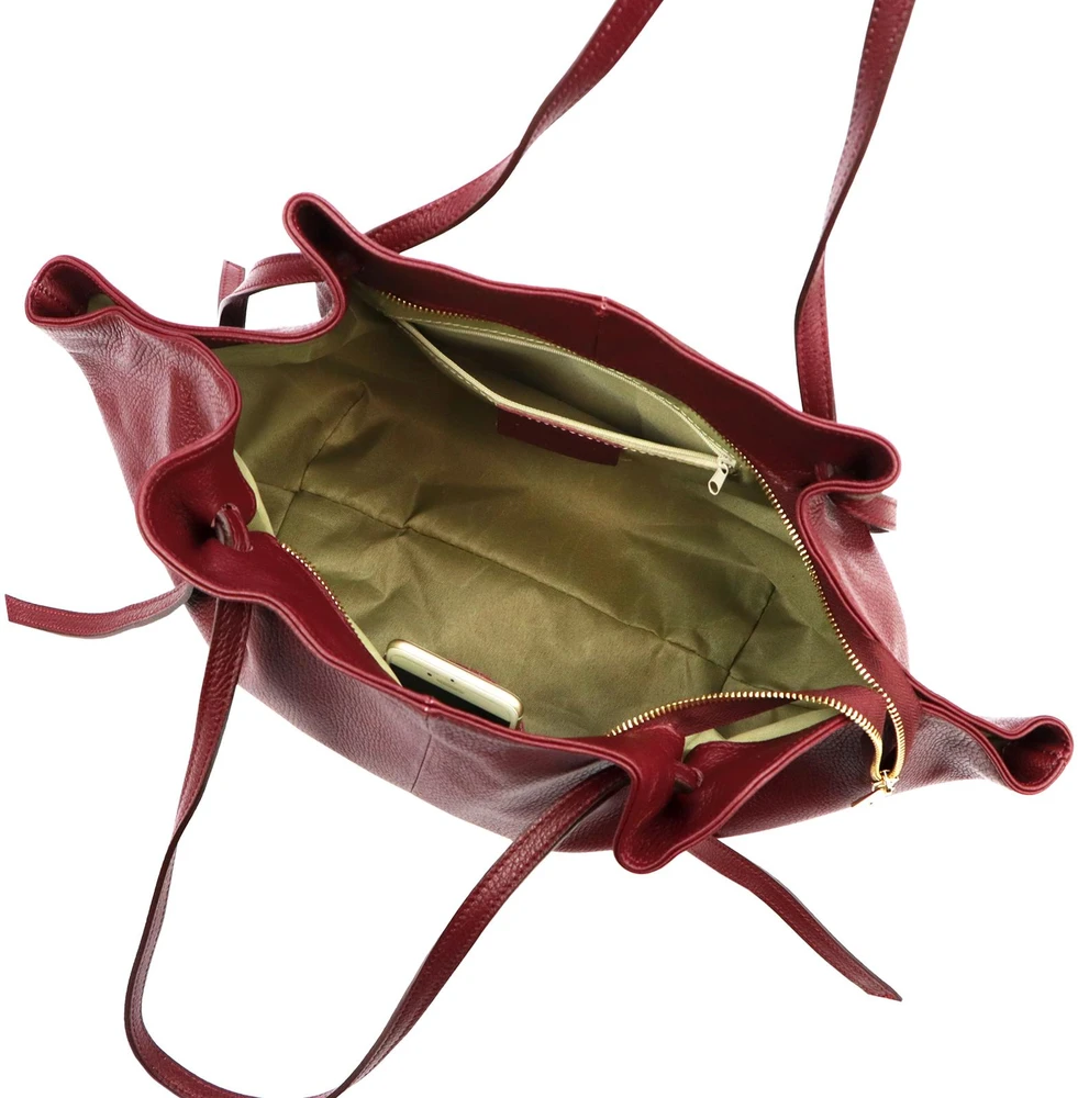 Moteriška didelė odinė shopper tipo rankinė Luka, juoda, A4