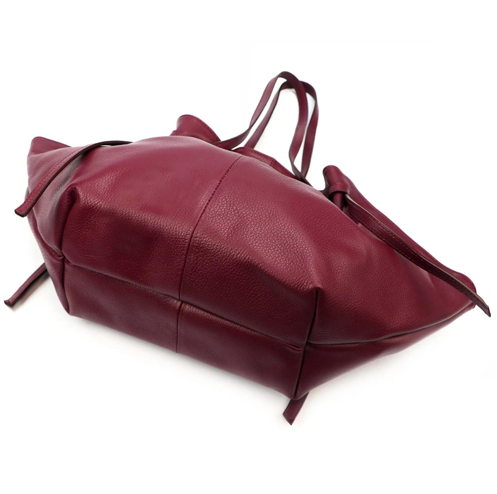 Moteriška didelė odinė shopper tipo rankinė Luka, juoda, A4