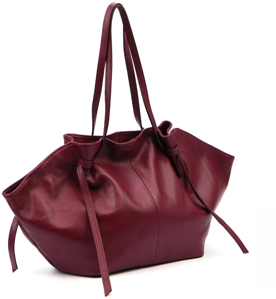 Moteriška didelė odinė shopper tipo rankinė Luka, juoda, A4