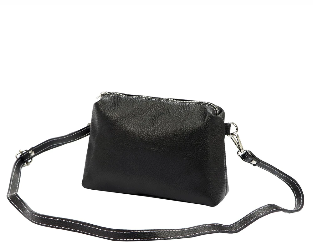 Moteriška odinė rankinė Patrizia 419-051, žalia, crossbody stiliaus