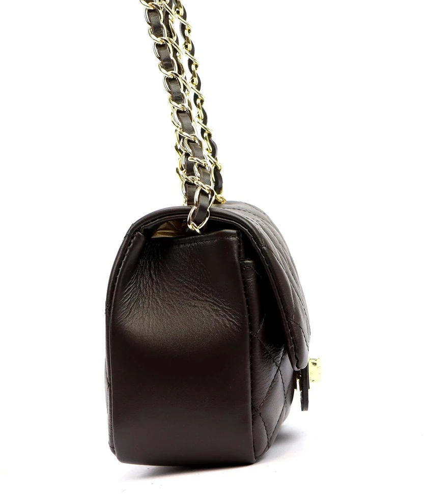 Rankinė moteriška juoda natūrali oda Luka