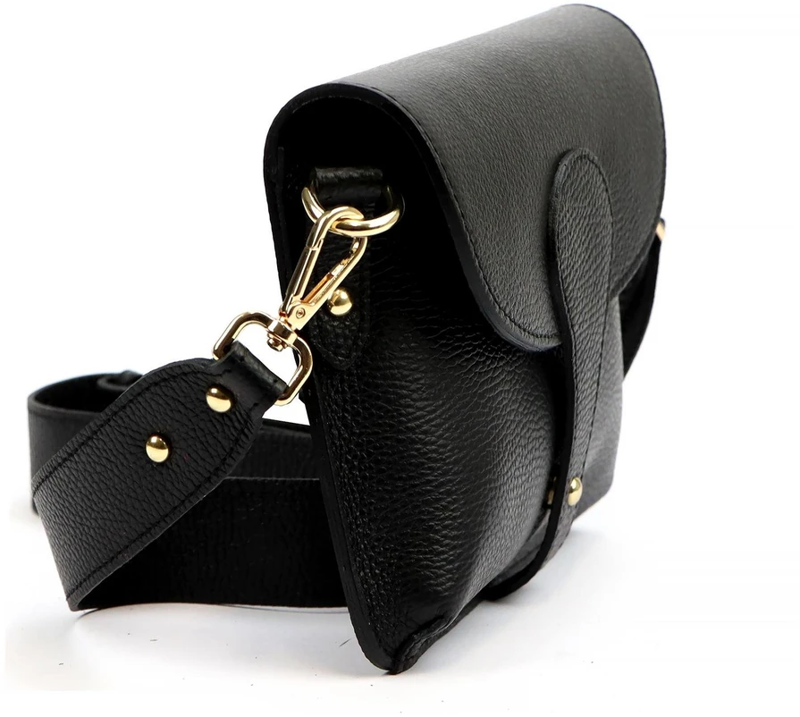 Vera Pelle damska listonoszka skóra naturalna crossbody torebka na ramię