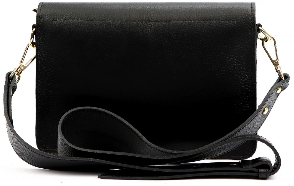 Vera Pelle damska listonoszka skóra naturalna crossbody torebka na ramię