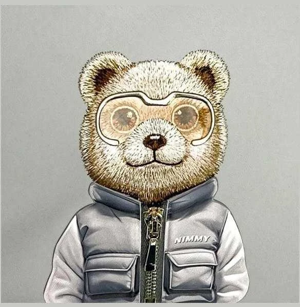 Nimmy krepšys ant rėmo pilkos spalvos Crossbody Cool&Cute 2.0 Bear
