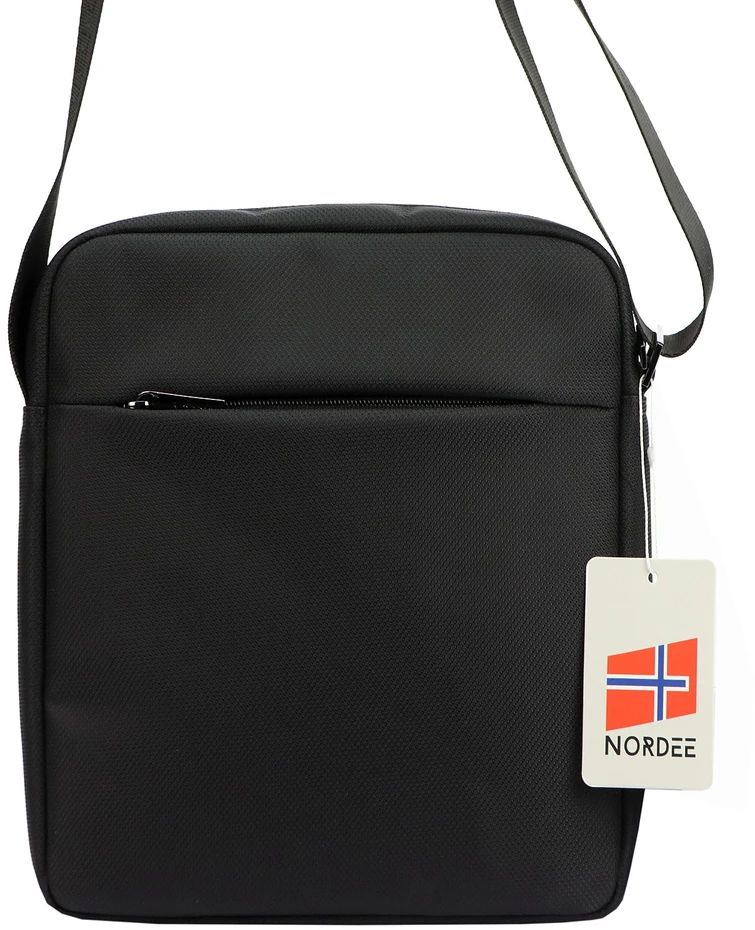 Vyriška rankinė per petį Nordee S116, juoda