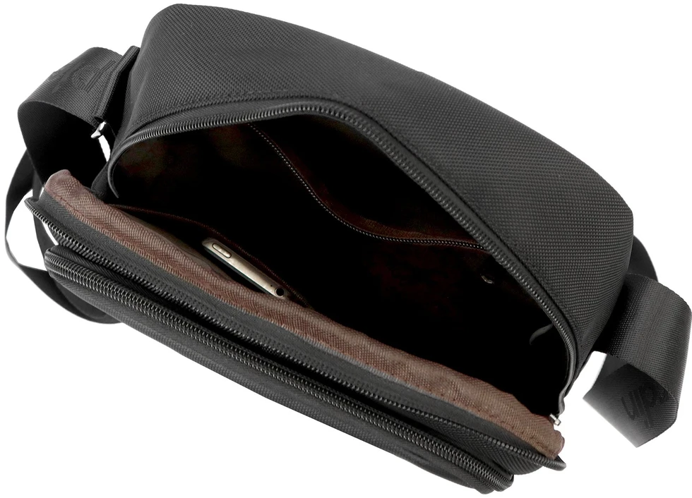 Vyriška rankinė per petį Pierre Cardin 8150 ALAN06 juoda