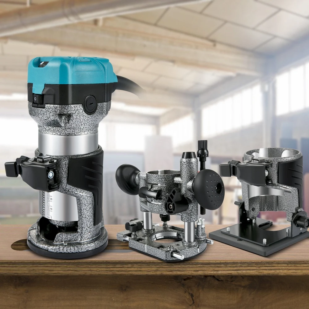 VEVOR Medienos freza 710W su priedais