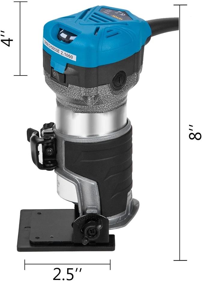 VEVOR 800W kompaktiškas frezeris su 30 000 aps./min.