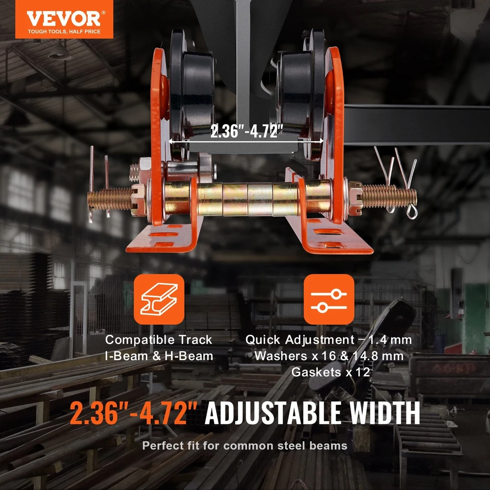 VEVOR Elektrinis keltuvas su važiuokle, 0,5 tonos
