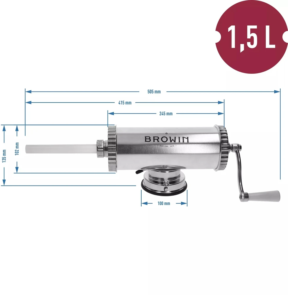 Lumarko Rankinis horizontalus dešrų kimštuvas 1,5kg