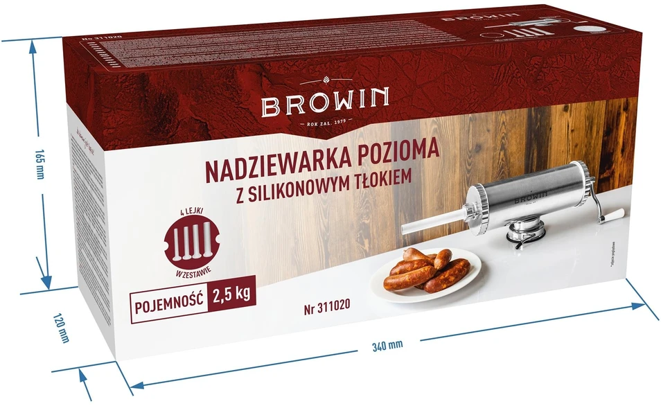 Rankinis horizontalus dešrų kimštuvas 2,5kg