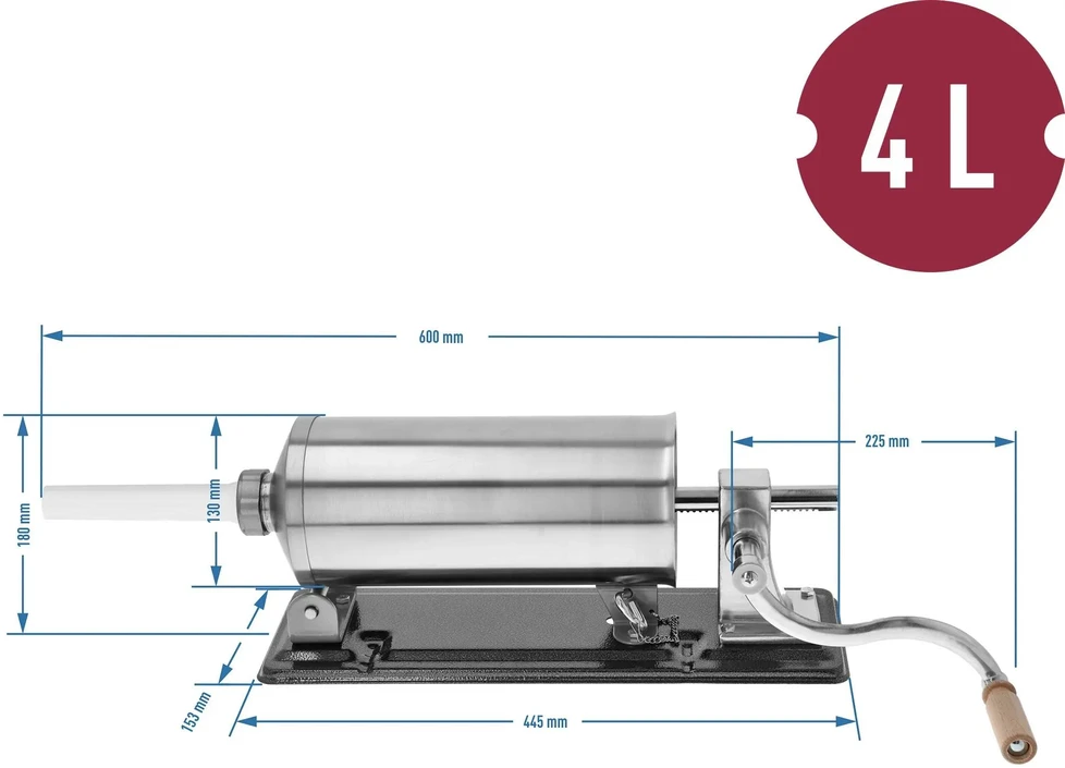Rankinis horizontalus kimštuvas 4kg