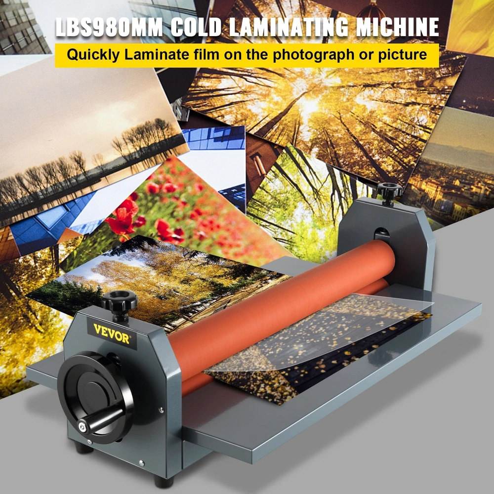 VEVOR 1000 mm rankinis šaltos ritininės laminatorius