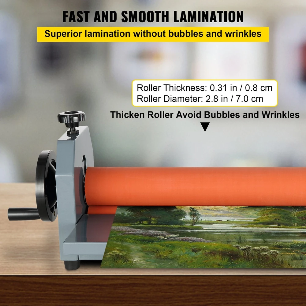 VEVOR 1000 mm rankinis šaltos ritininės laminatorius
