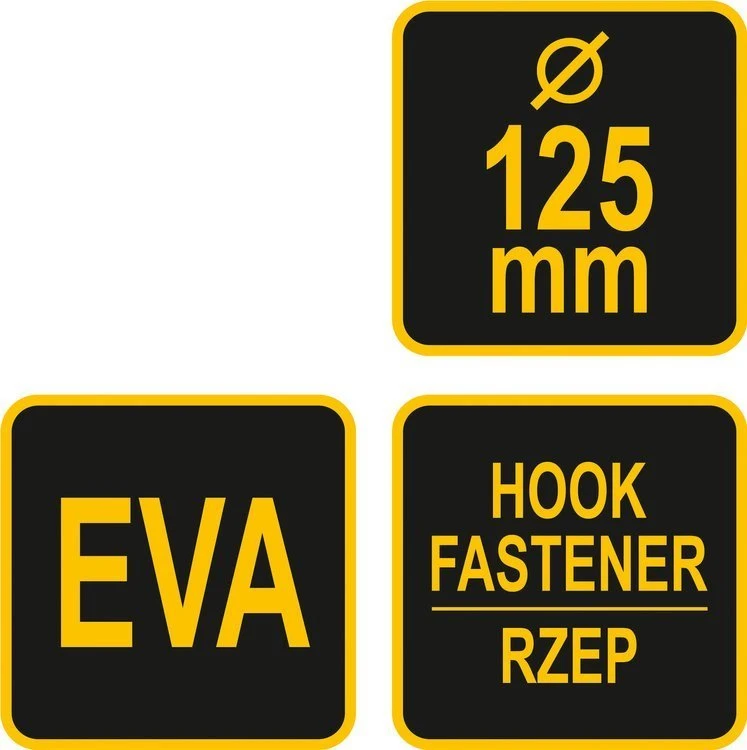 VOREL ŠLIFIMO BLOKAS SU VELCRO FI 125mm