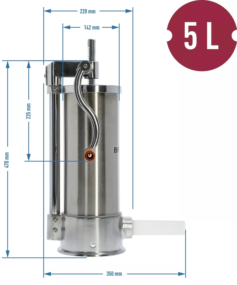 Browin Rankinis vertikalus dešrų kimštuvas 5kg